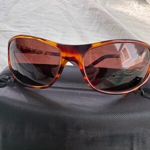 Hobie Newport Polarized Sunglasses Tortoise Wrap Style Brown Lenses Vintage